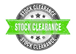stock clearance stamp