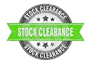 stock clearance stamp