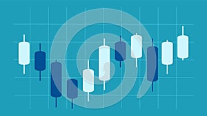 Stock exchange background. Stock market candlestick chart. buy and sell indicator