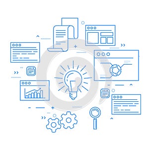 Stock exchange and business analytics, data flow, statisics