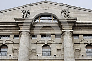 Stock-exchange gable, milan