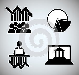 Stock exchange icon design