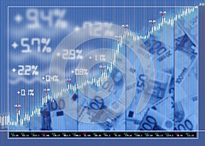 Stock exchange market background