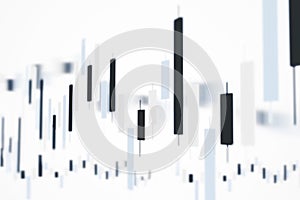 Stock Exchange  market graph analysis investment trading, Bullish point, Bearish point