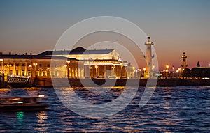 Stock Exchange at Spit of Vasilievsky Island, St.Petersburg