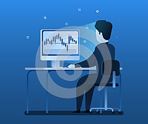 Stock Exchange Trading Forex Finance Graphic Concept.