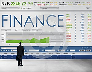 Stock Exchange Trading Forex Finance Graphic Concept