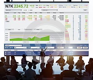 Stock Exchange Trading Forex Finance Graphic Concept