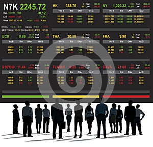 Stock Exchange Trading Forex Finance Graphic Concept