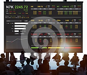 Stock Exchange Trading Forex Finance Graphic Concept