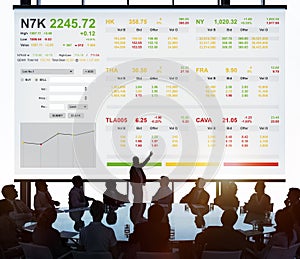 Stock Exchange Trading Forex Finance Graphic Concept