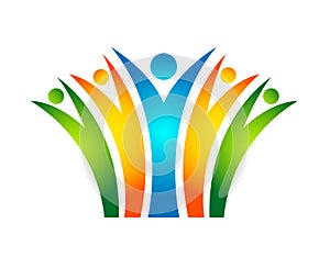 People together logo icon.
