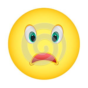 Depressed emoticon. face icon.