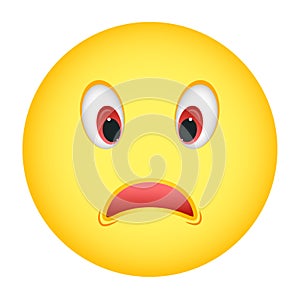 Depressed emoticon. face icon.