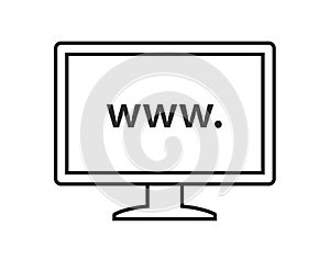 Laptop Icon vector symbol.