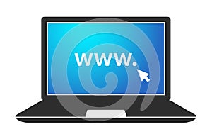 Laptop Icon vector symbol.