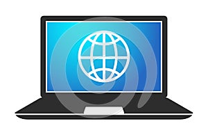 Laptop Icon vector symbol.