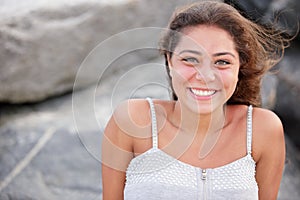 Stock image of a big smile