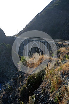 Stock image of Bixby Bridge, Big Sur, california, USA