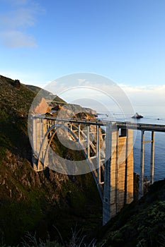 Stock image of Bixby Bridge, Big Sur, california, USA