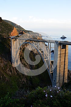 Stock image of Bixby Bridge, Big Sur, california, USA