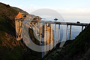 Stock image of Bixby Bridge, Big Sur, california, USA