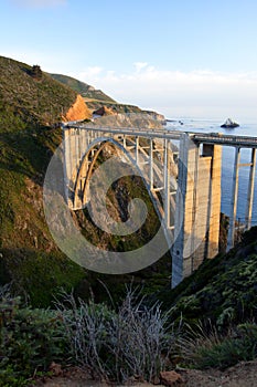 Stock image of Bixby Bridge, Big Sur, california, USA