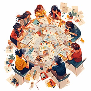 Collaborative Team Meeting - Stock Image