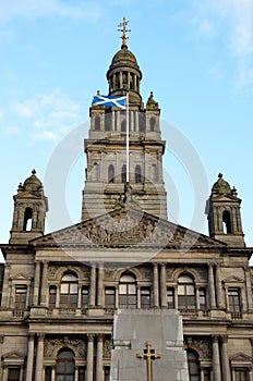 Stock image of City Chambers in George Square, Glasgow, Scotland