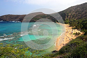 Stock image of Hanauma Bay, Oahu, Hawaii