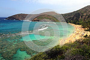 Stock image of Hanauma Bay, Oahu, Hawaii