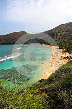 Stock image of Hanauma Bay, Oahu, Hawaii