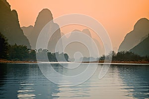 Stock image of Landscape in Yangshuo Guilin, China