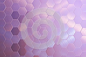 Stock image of the metal honeycomb