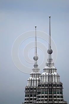Stock image of Petronas Twin Towers in Malaysia, Kuala Lumpur
