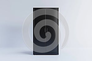 Stock image of a server rack on a white background