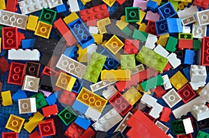 Stock image of Toy colorful plastic blocks