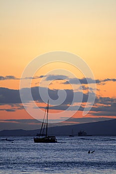 Stock image of Waikiki Beach, Honolulu, Oahu, Hawaii