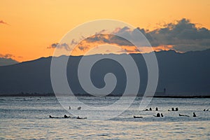 Stock image of Waikiki Beach, Honolulu, Oahu, Hawaii