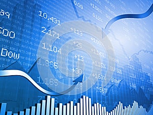 Stock Indicators with 3D Up and Down Arrows