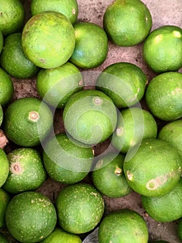 Stock of lime sitrus in shop market