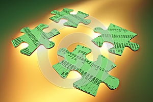 Stock Listing Jigsaw Puzzle Pieces