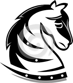 Stock logo dark knight horse