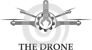 Stock logo the drone service machine