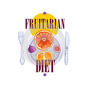 Stock logo â€œFruitarian Dietâ€.