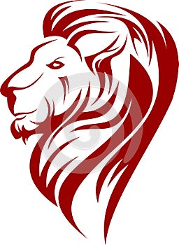 Stock logo lion silhouette