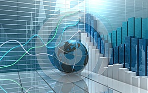 Stock market abstract background