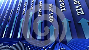 Stock market abstract background