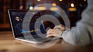 The stock market analysis.AI generated image