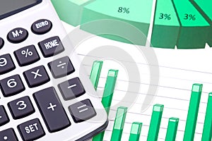 Stock Market Analysis, calculator and diagrams